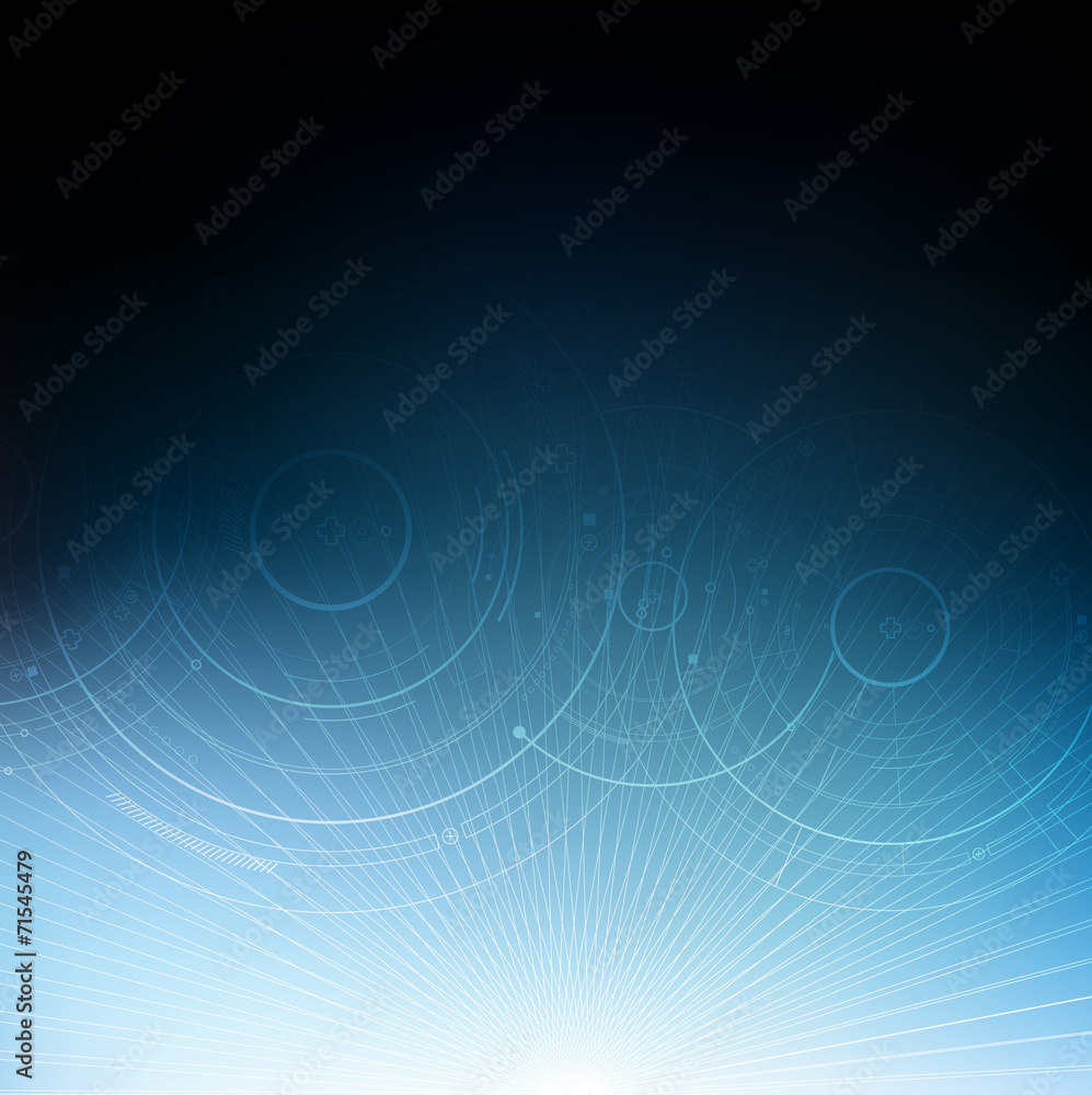 Technology futuristic circuit digital background, Vector illustr