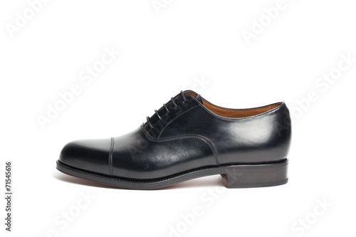 leather shoes on a white background