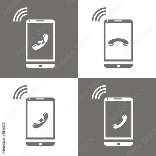 Icono llamadas smartphone
