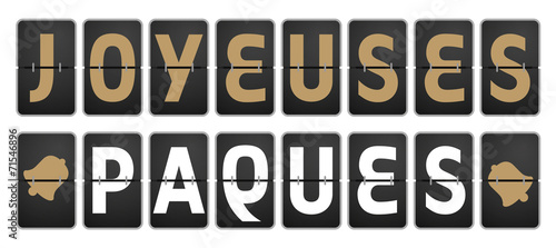 JOYEUSES PAQUES aéroport VECTEURS