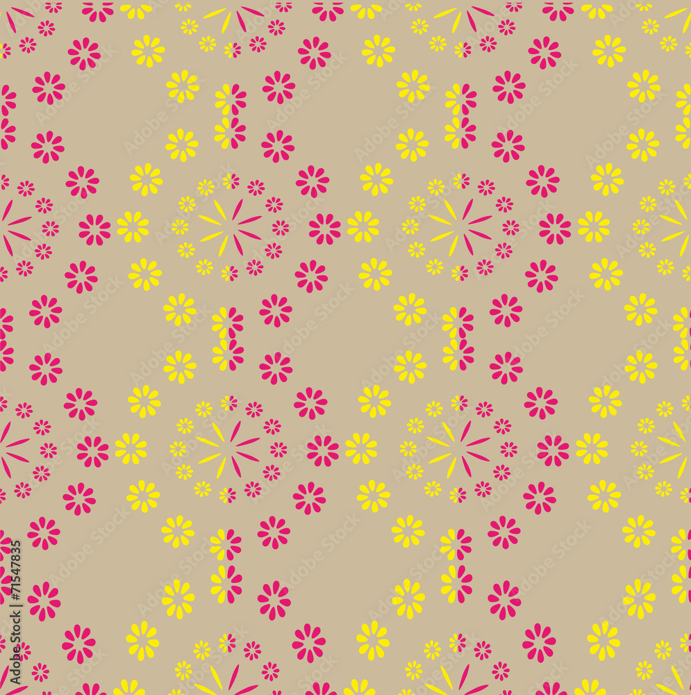 Obraz premium Ornament from halfway flowers