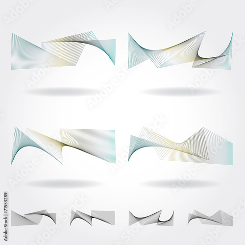 Abstract wave design element