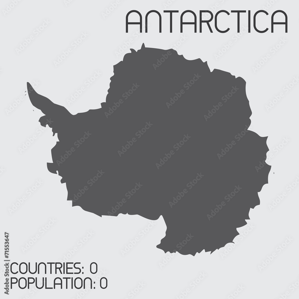 Set of Infographic Elements for the Country of Antarctica