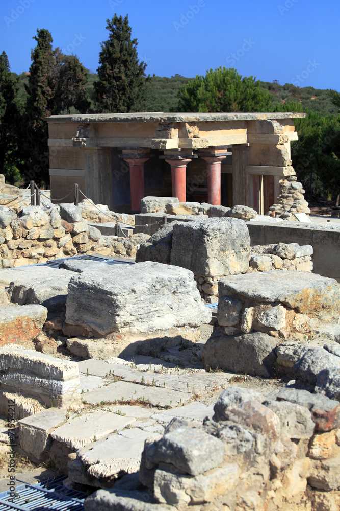 Knossos Palace Ruins, Heraklion Crete Knossos Palace Ruins, Heraklion Crete