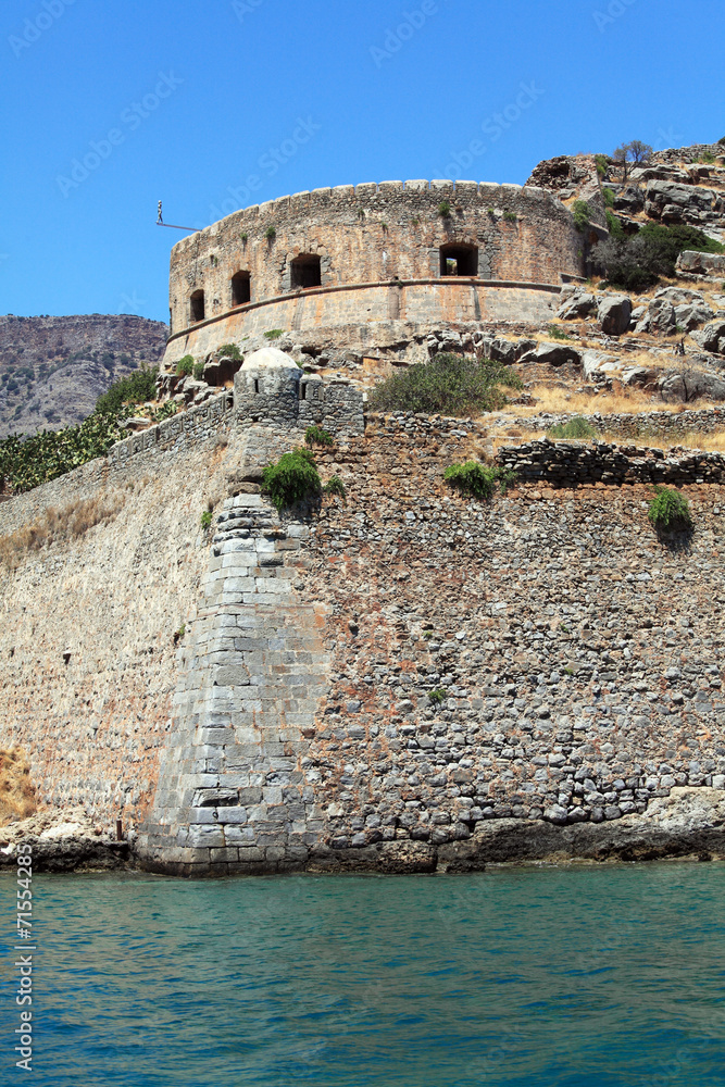 Spinalonga Island with Medieval Fortress, Crete
