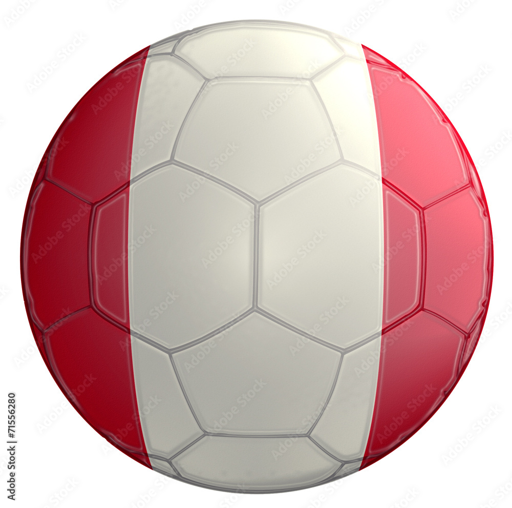 Fototapeta premium Peru Soccer Ball