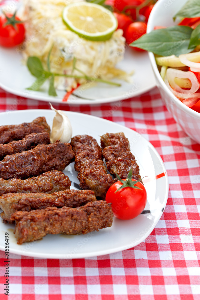 Grilled kebabs - kebab grill