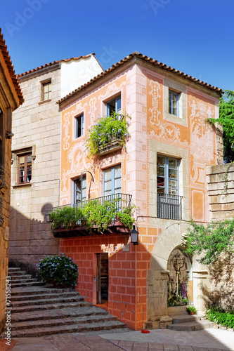Typical landscapes and authentic Catalan cozy streets in cities