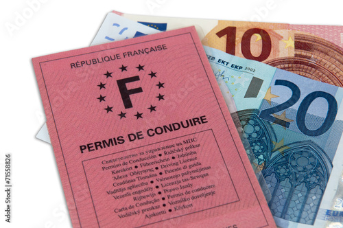 permis de conduite argent photo