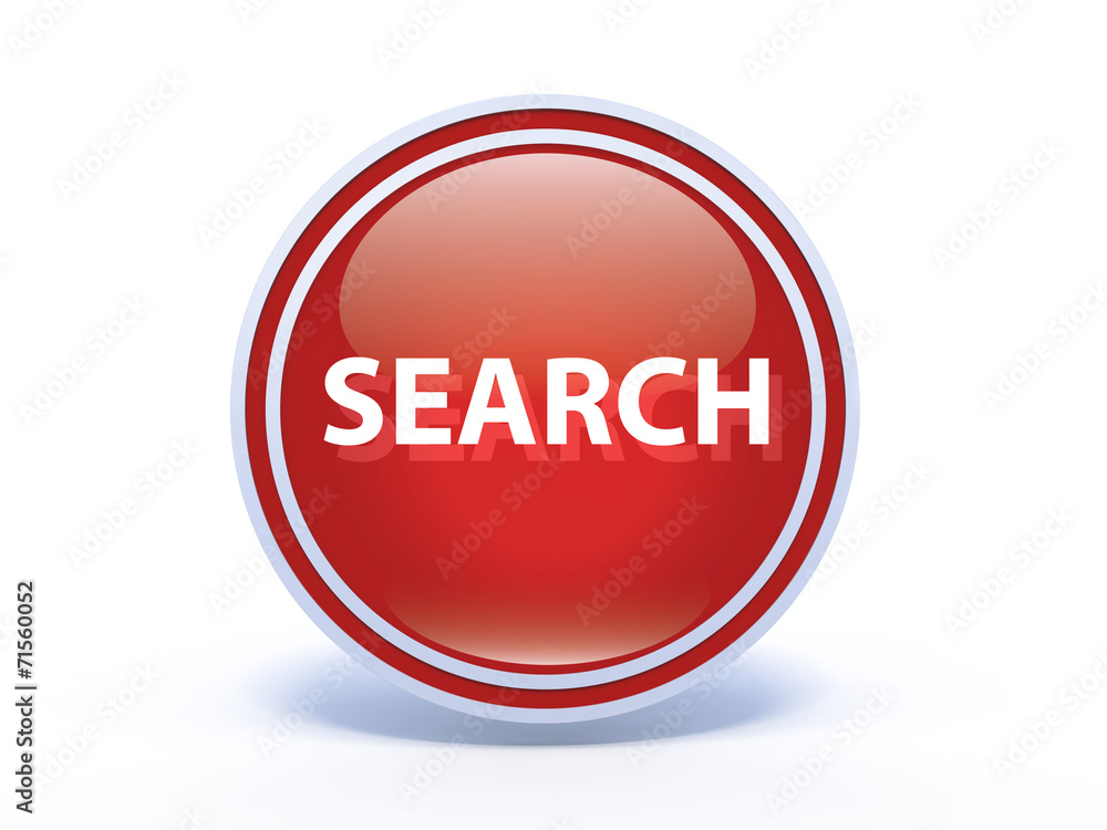 search circular icon on white background search circular icon on white background