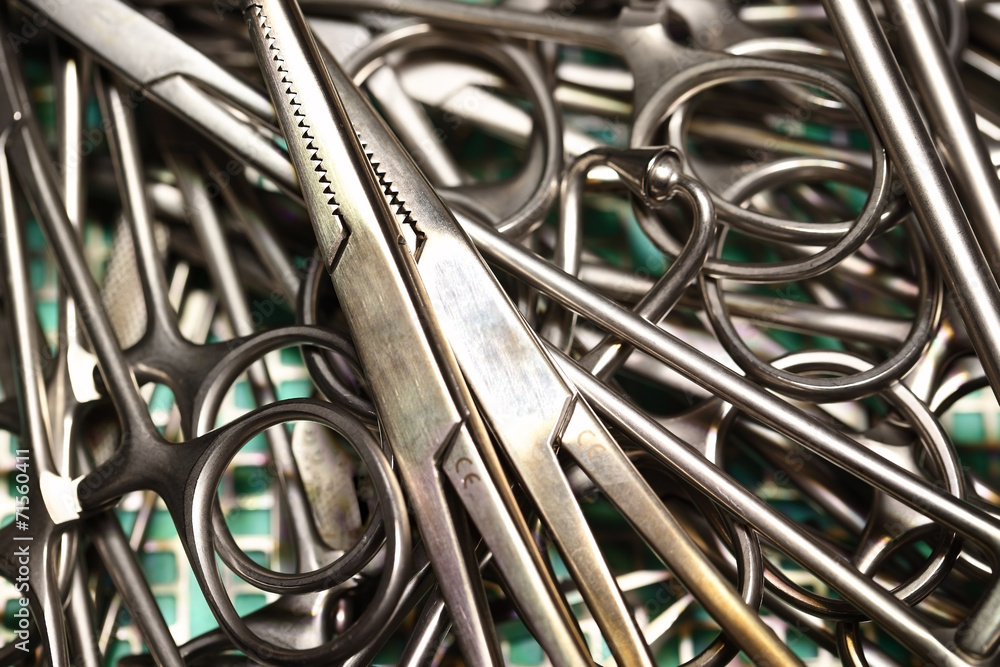 Shiny medical instruments Shiny medical instruments