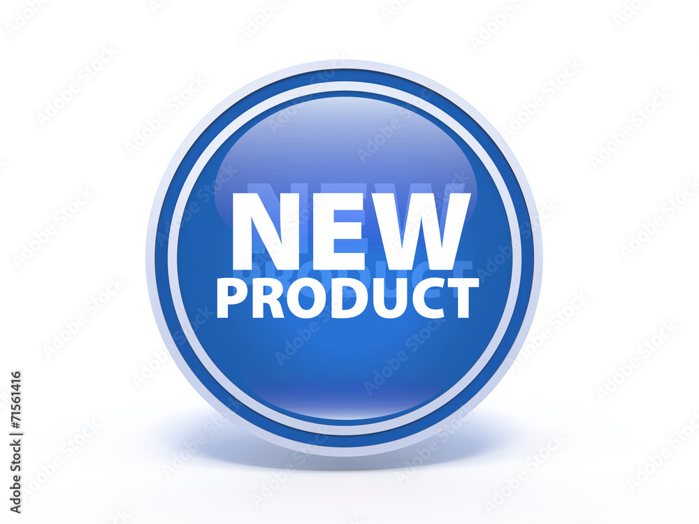 new product circular icon on white background new product circular icon on white background
