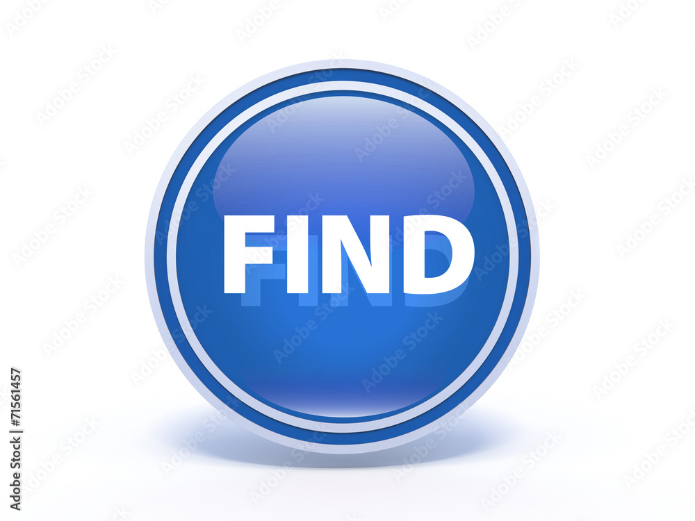 find circular icon on white background find circular icon on white background