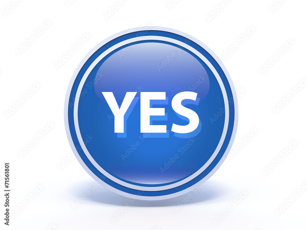yes circular icon on white background yes circular icon on white background