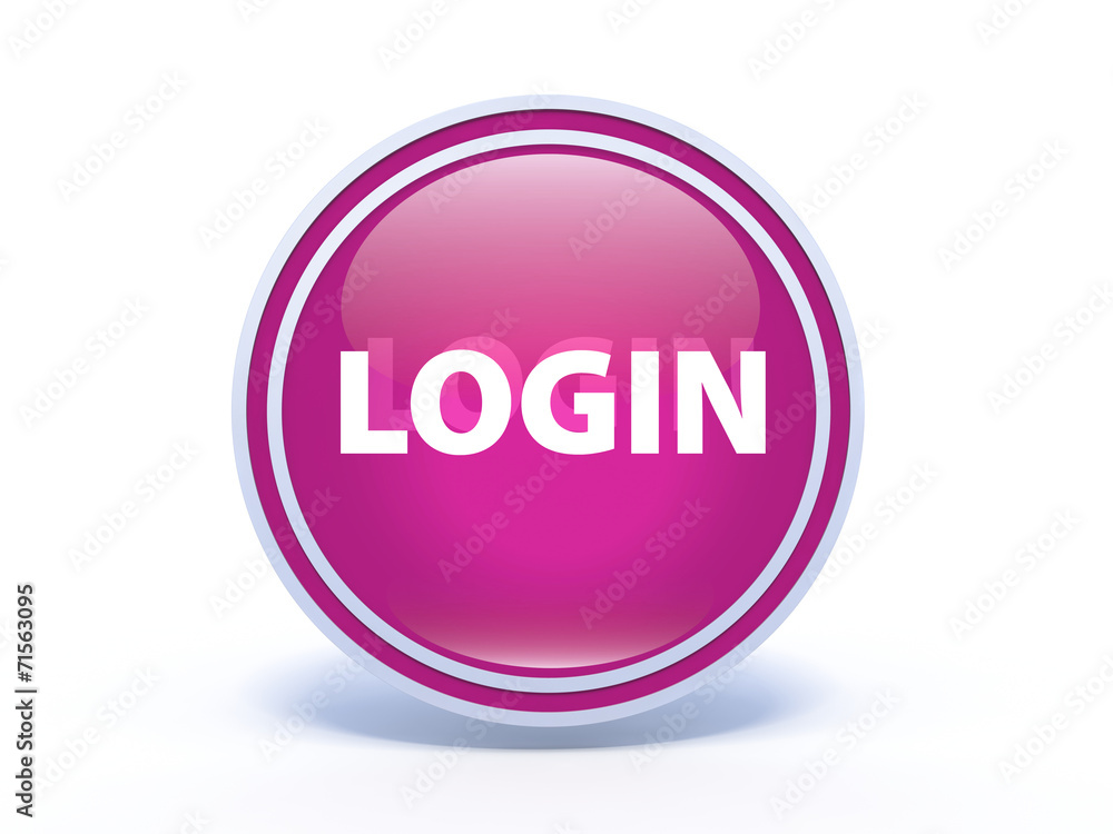 login circular icon on white background login circular icon on white background