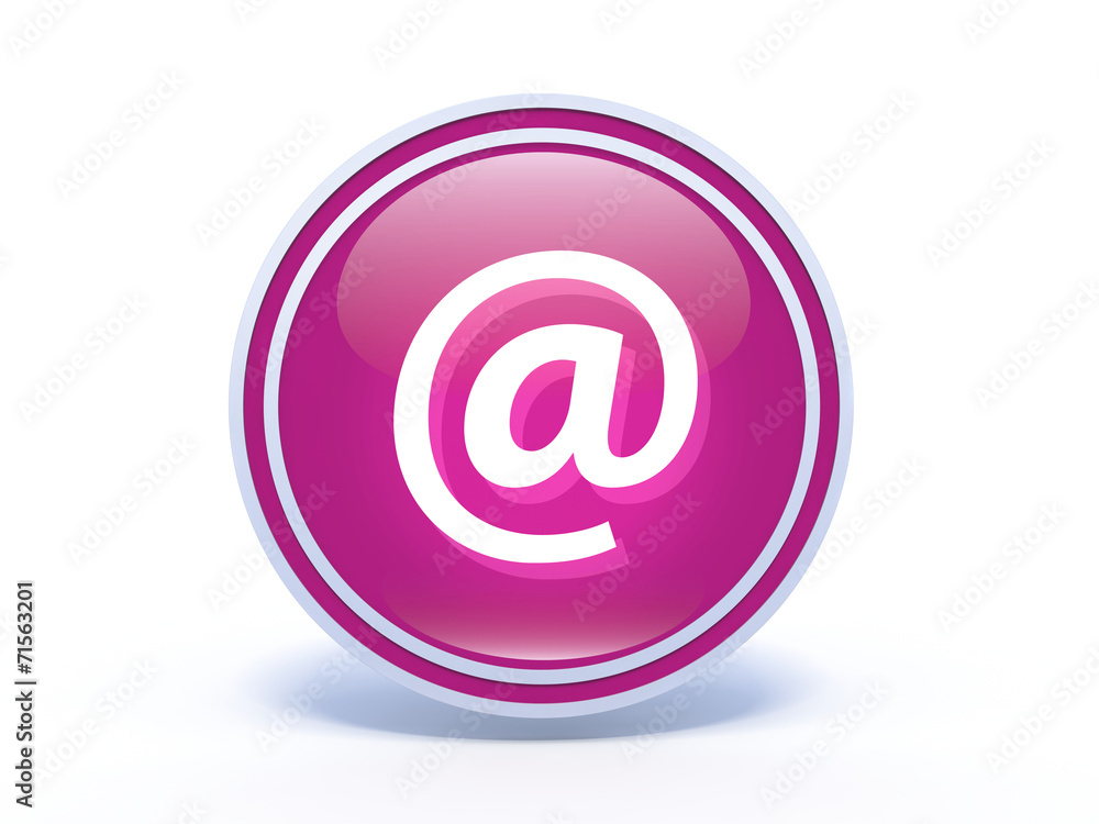 Email circular icon on white background Email circular icon on white background