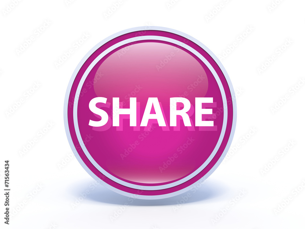 share circular icon on white background share circular icon on white background