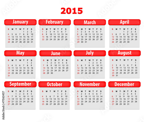 2015 Calendar