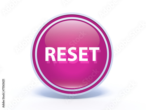 Obraz na płótnie reset circular icon on white background