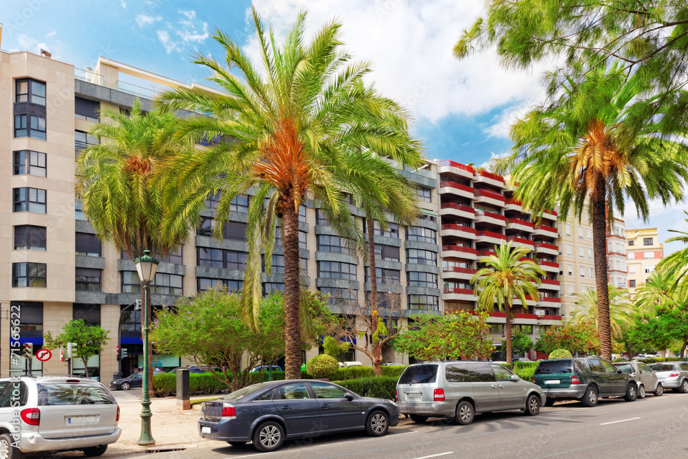 Cityscape of Valencia - third size population city in Spain. Cityscape of Valencia - third size population city in Spain.