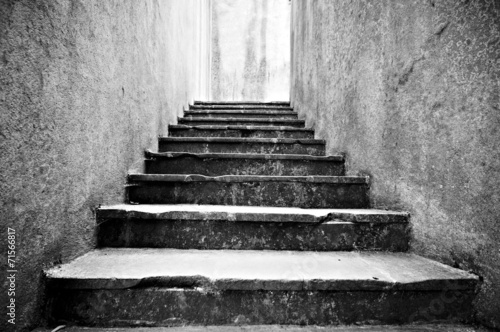 Old scary stone stairs