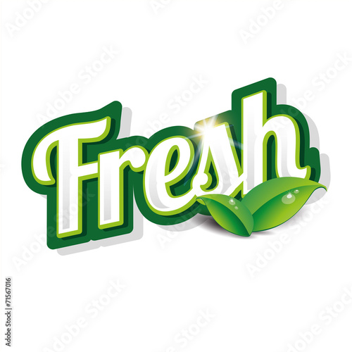 Fresh product - vector label
