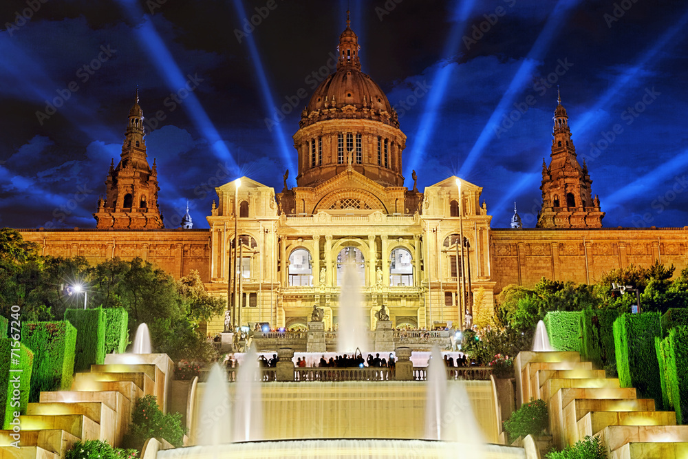 Obraz premium The National Palace in Barcelona.Spain.