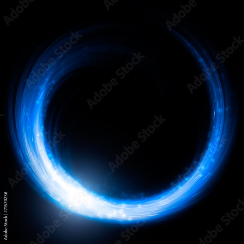 Blue glowing ring