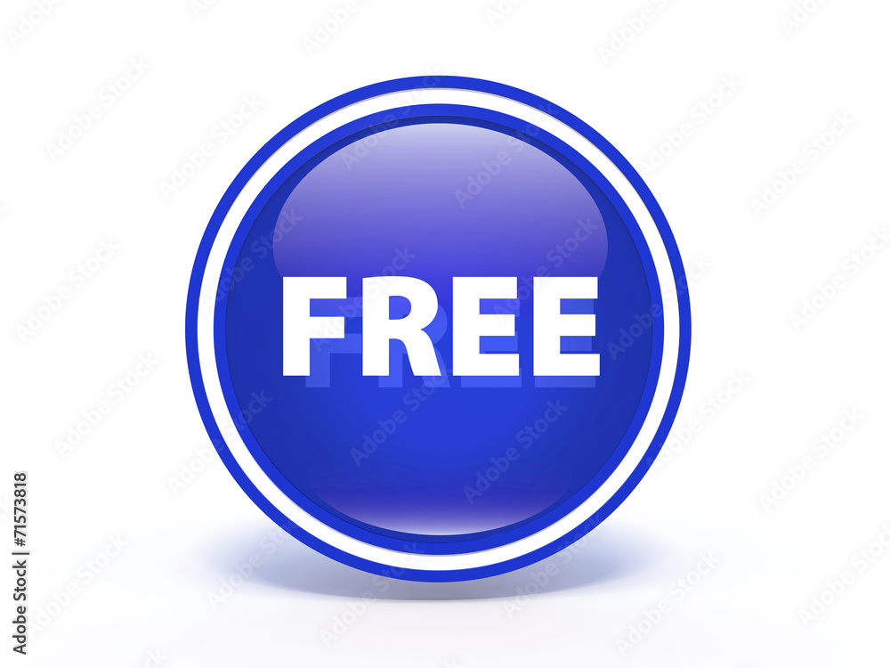 free circular icon on white background free circular icon on white background