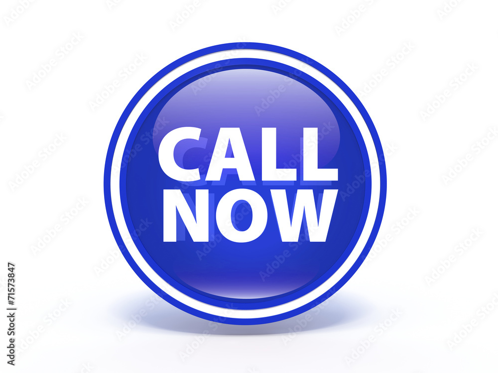 call now circular icon on white background call now circular icon on white background