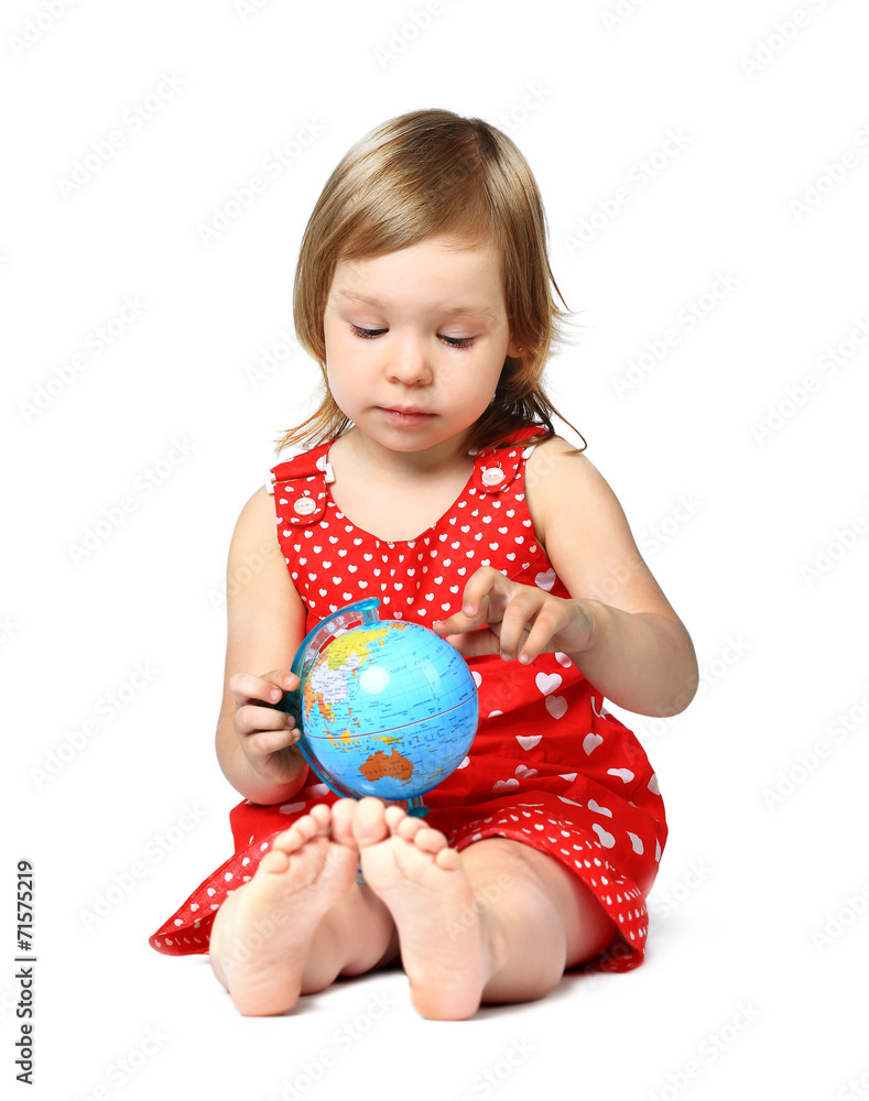 A portrait of a fashion pretty little girl with A portrait of a fashion pretty little girl with
