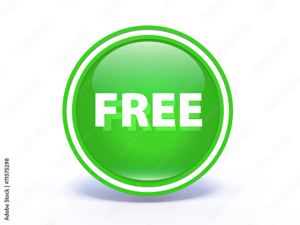 free circular icon on white background free circular icon on white background