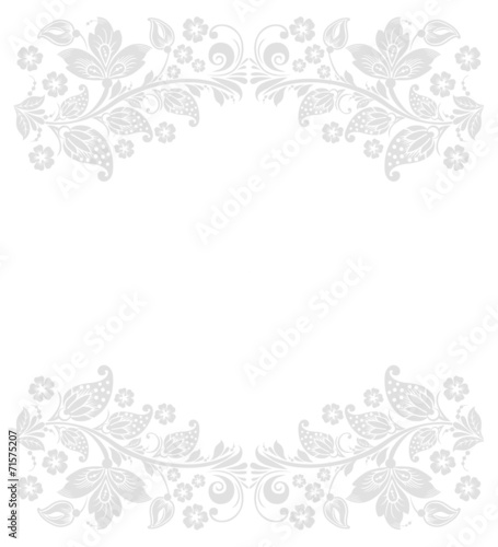 Vector abstract floral design elements