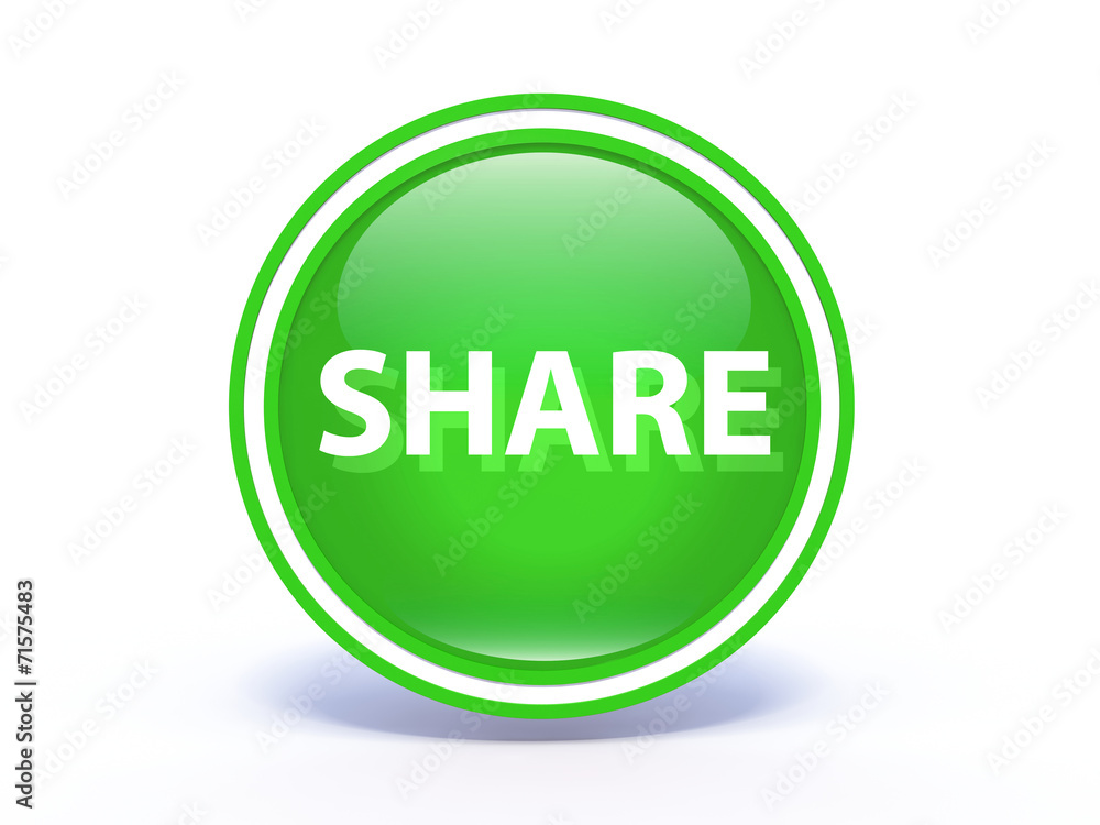 share circular icon on white background share circular icon on white background
