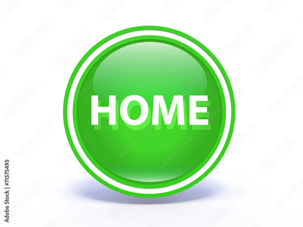 home circular icon on white background home circular icon on white background