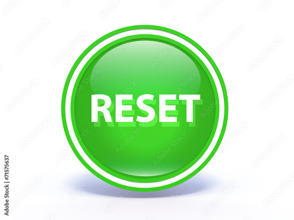 reset circular icon on white background reset circular icon on white background