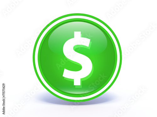 money circular icon on white background