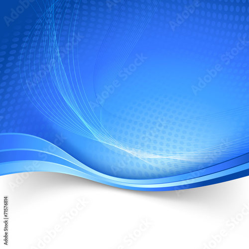 Blue border speed lines abstraction template