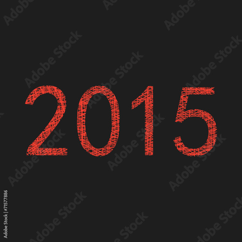 red 2015 year sketch