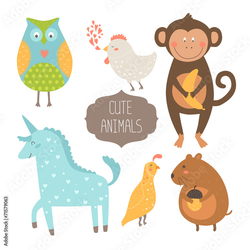 Cute animals collection