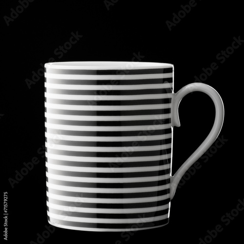 Cup over black