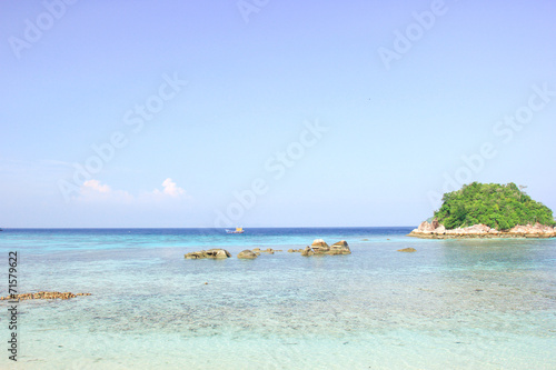 Rocks , sea and blue sky - Lipe island Thailand © kannapon