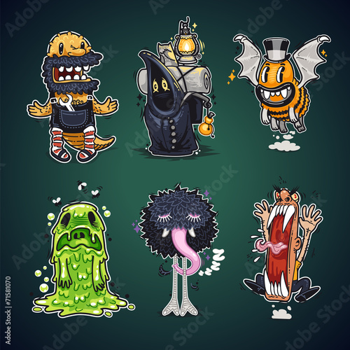 Cartoon Characters Set