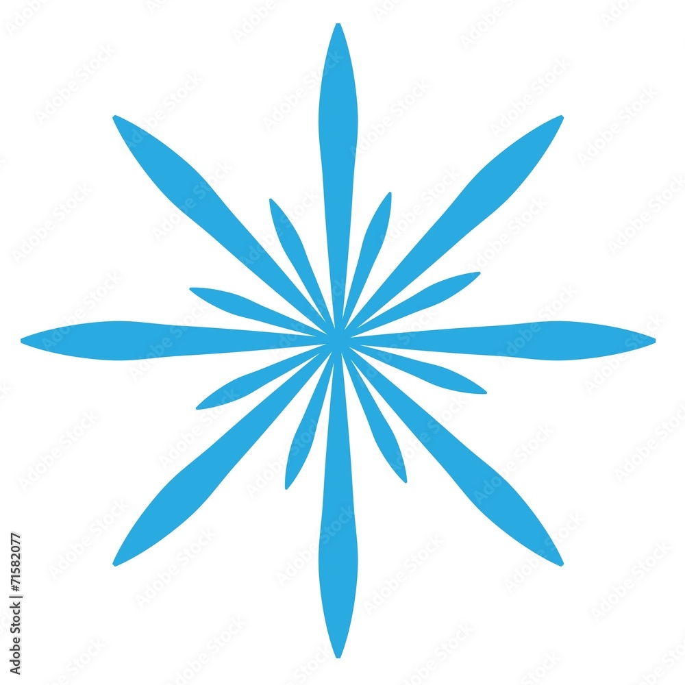 Delicate digital blue snowflake design Delicate digital blue snowflake design