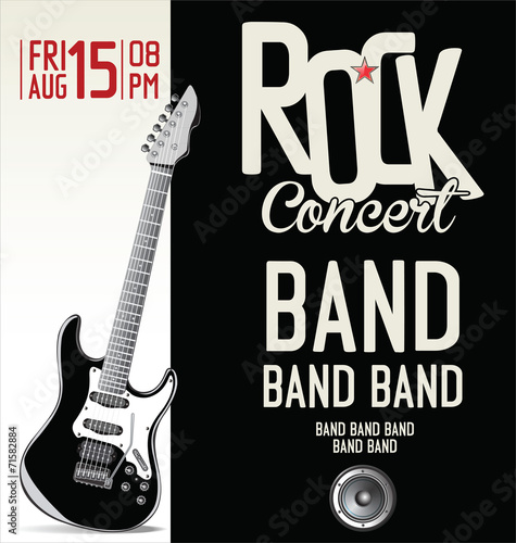Rock concert poster