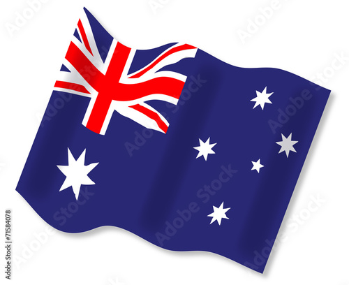 Waving Australian Flag