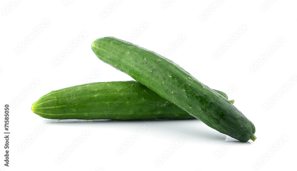 japanese cucumber on white background japanese cucumber on white background