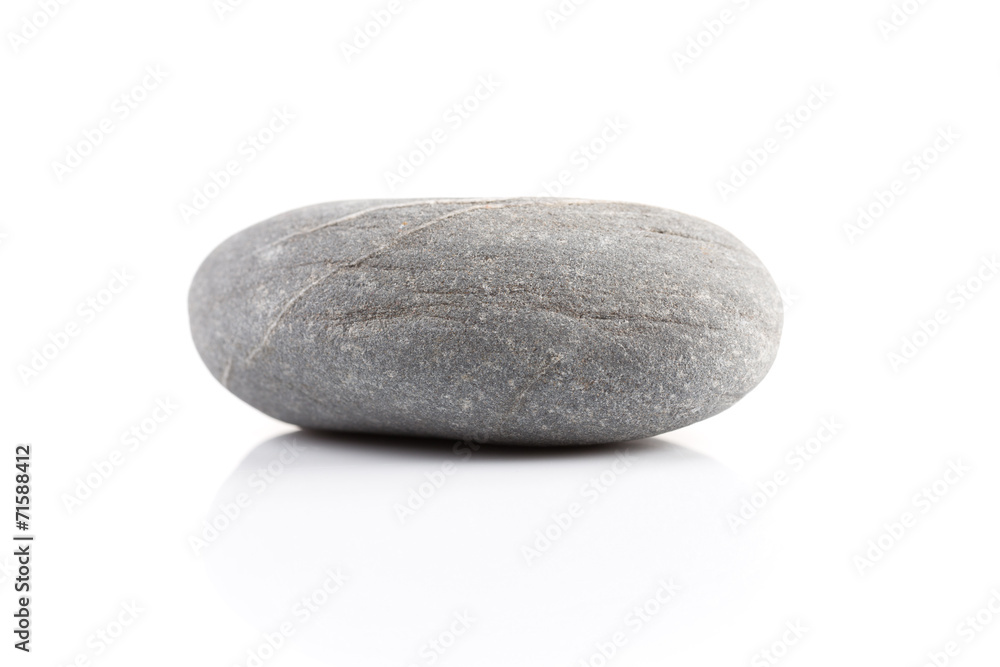 Zen stone - isolated over white Zen stone - isolated over white