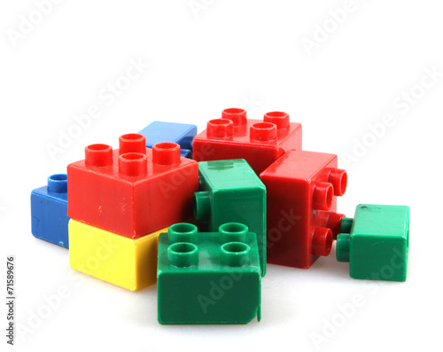 Building Blocks Isolated On White