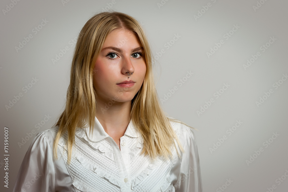 Blonde girl portrait Blonde girl portrait